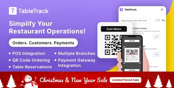 TableTrack - 完整的 SaaS 餐厅管理系统 开心版 1.2.40