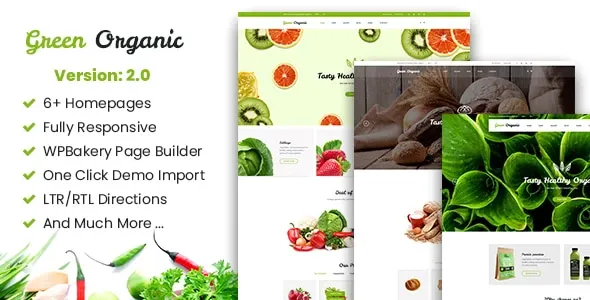 Greenorganic 2.48 – 绿色有机食品蔬菜类 响应式 WooCommerce 主题
