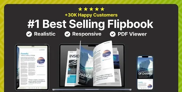 真正的 3D FlipBook 4.15.1 PDF 查看器 WordPress 插件