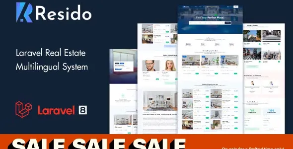 Resido -3.3.1 开心版 Laravel框架 房地产CMS 多语言