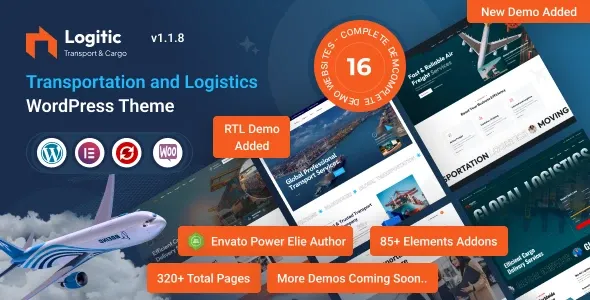 Logitic 1.1.8 赋能物流运输行业的现代化 WordPress 主题