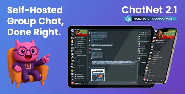 ChatNet - 2.1  PHP语言 聊天室和一对一聊天源码 开心版