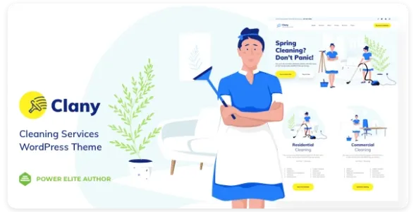 Clany  – 适用于 上门保洁，家政服务的 WordPress 主题