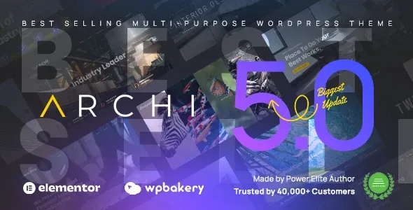 Archi 5.1.4 – 室内设计和多用途 Elementor WordPress 主题
