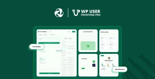 WP User Frontend Pro 4.2.3  WordPress用户前端插件