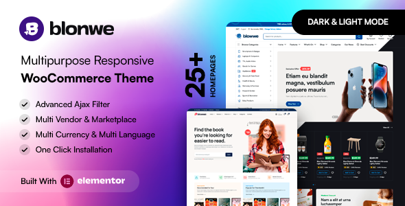 Blonwe 1.3.4 – 多用途 WooCommerce 主题