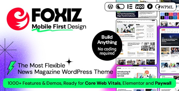 Foxiz 2.7.3 – 报纸新闻与杂志 WordPress主题