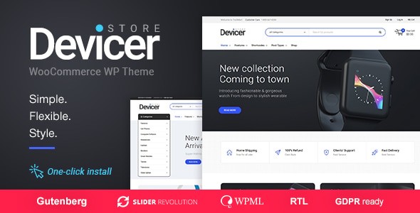 Devicer 1.3.2 – 在线数字商店 WordPress主题