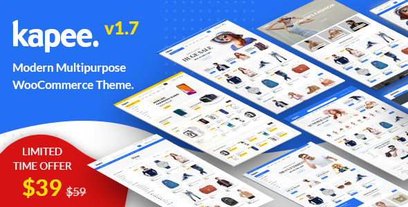 Kapee 1.7.0 – 现代多用途WooCommerce主题