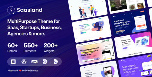 SaasLand 3.7.5 – SaaS，初创，技术与IT解决方案WordPress主题