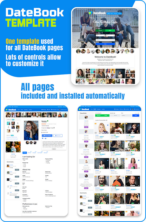 DateBook 5.0.2 – 多语言功能丰富的约会 WordPress 主题