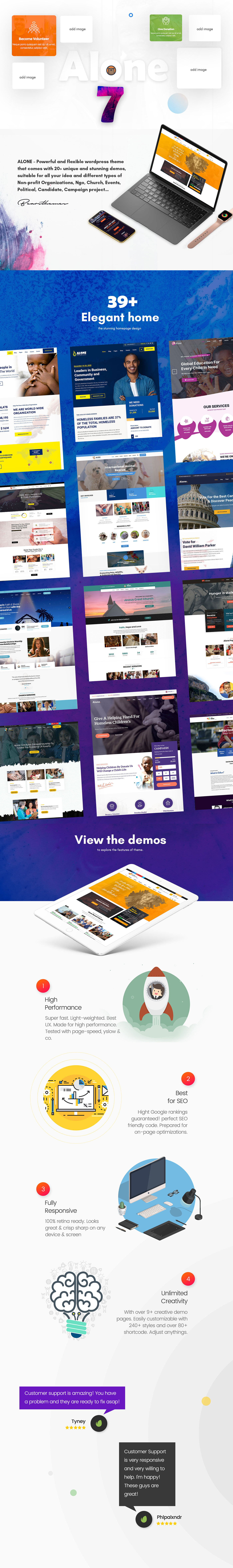 Alone 7.9.2.1 – 慈善多功能非营利 WordPress 主题 Alone 7.9.2.1 – 慈善多功能非营利 WordPress 主题