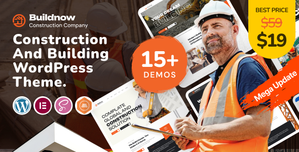 Buildnow 1.0.2 – 建筑行业与建筑公司 WordPress 主题