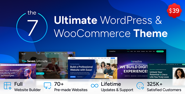 The7 v14.3.0 – 终极 WordPress 与 WooCommerce 主题 The7 v14.3.0 – 终极 WordPress 与 WooCommerce 主题