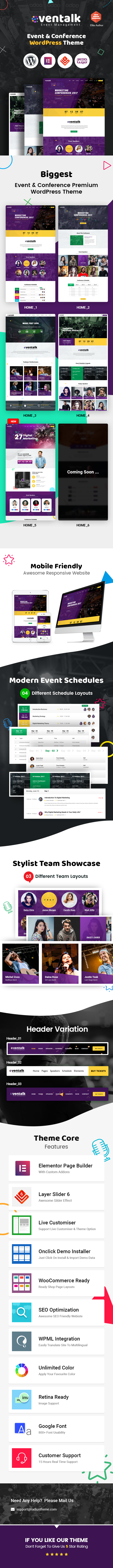 EvenTalk 1.7.8 - 适用于各种会议和活动网站 WordPress 主题