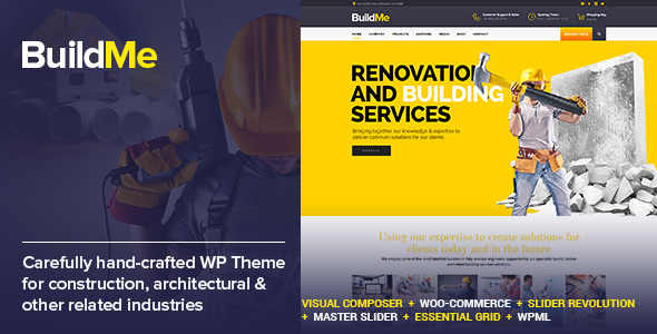 BuildMe 6.8 – 工程公司与建筑公司 WordPress 商务主题 BuildMe 6.8 – 工程公司与建筑公司 WordPress 商务主题