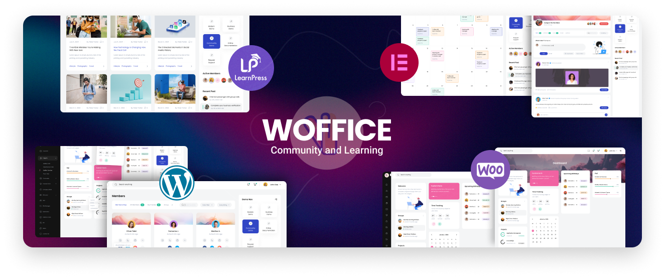 Woffice 5.4.34 – 内联网、外联网与项目管理 WordPress 主题