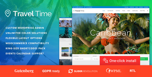 Travel Time 1.4.6 – 旅游与酒店 WordPress 主题 Travel Time 1.4.6 – 旅游与酒店 WordPress 主题