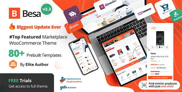 Besa 2.3.18 Elementor 市场 WooCommerce 主题 Besa 2.3.18 Elementor 市场 WooCommerce 主题
