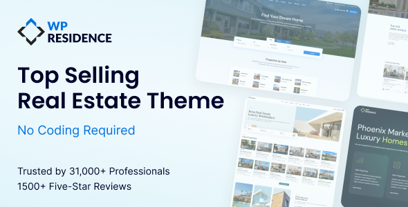 WpResidence 5.5.1 住宅房地产 WordPress 主题 WpResidence 5.5.1 住宅房地产 WordPress 主题