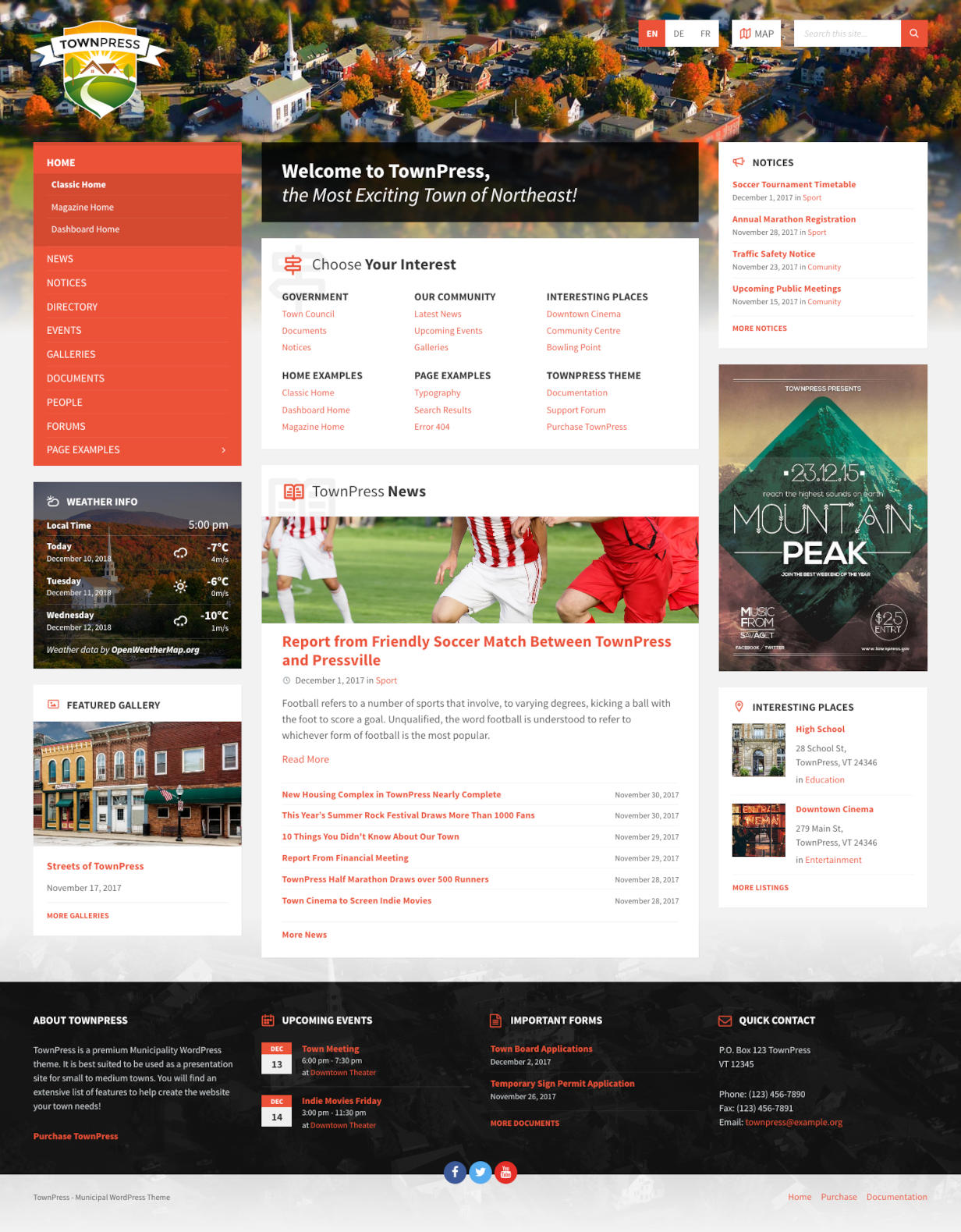 TownPress 3.8.13 – 市政与镇政府 WordPress 主题 TownPress 3.8.13 – 市政与镇政府 WordPress 主题