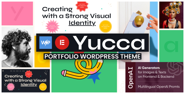 Yucca 1.24.0 – 设计作品 个人艺术家造型册 WordPress 主题 Yucca 1.24.0 – 设计作品 个人艺术家造型册 WordPress 主题