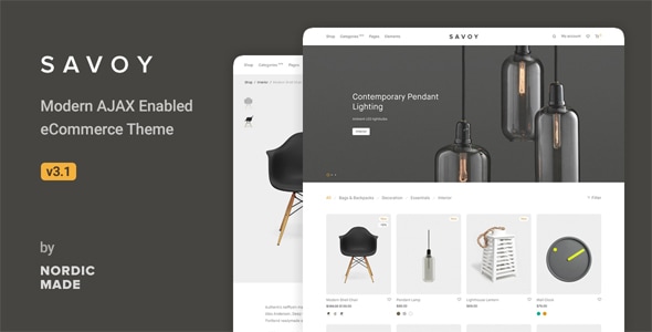 Savoy 3.1.7 – 极简主义 AJAX WooCommerce 主题 Savoy 3.1.7 – 极简主义 AJAX WooCommerce 主题