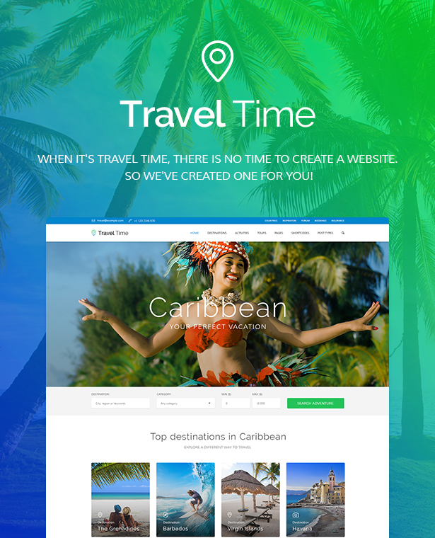 Travel Time 1.4.6 – 旅游与酒店 WordPress 主题 Travel Time 1.4.6 – 旅游与酒店 WordPress 主题